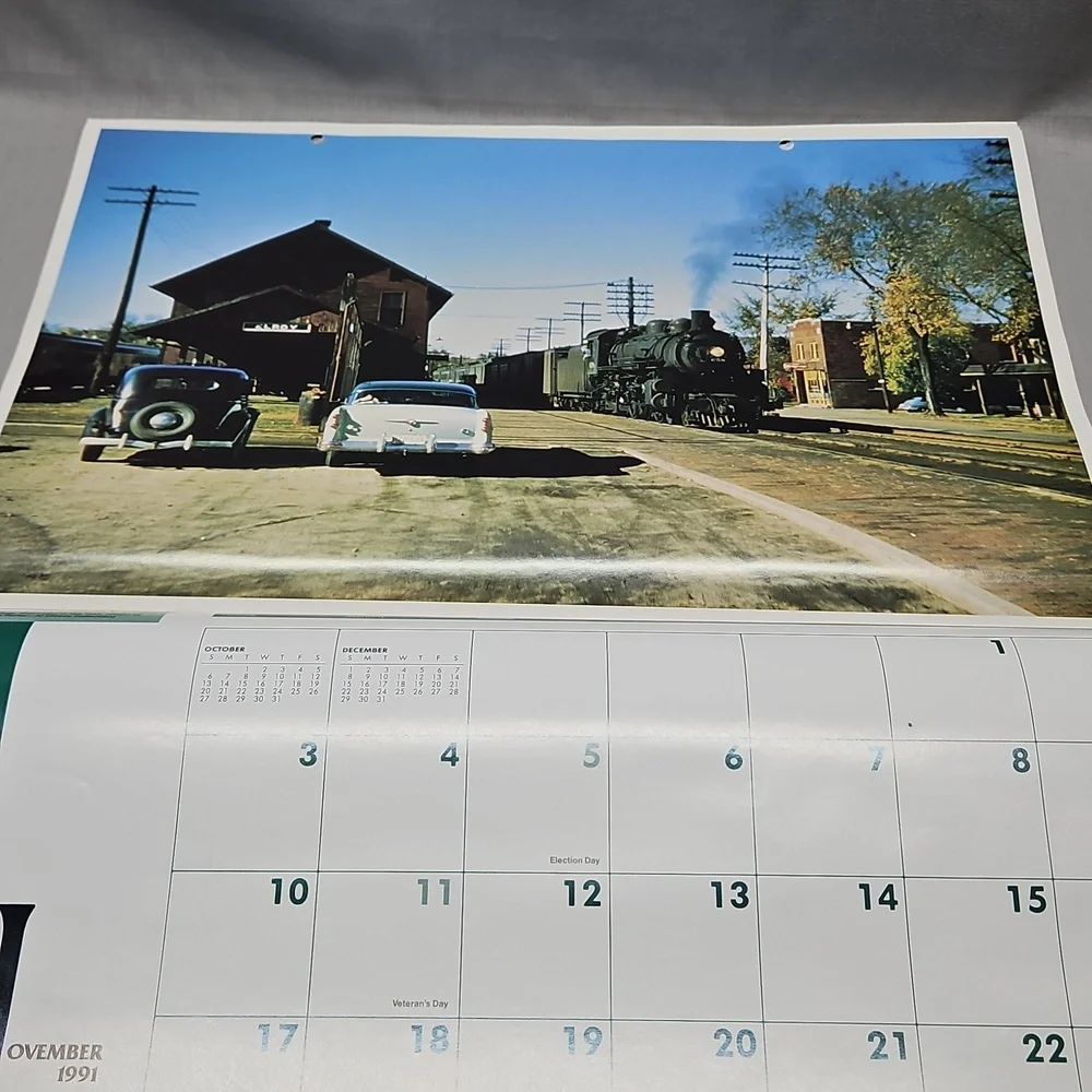 1991 Chicago And North Western System Railroad Calendar 
